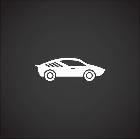 Car icon on background for graphic and web design. Creative illustration concept symbol for web or mobile app.のイラスト素材