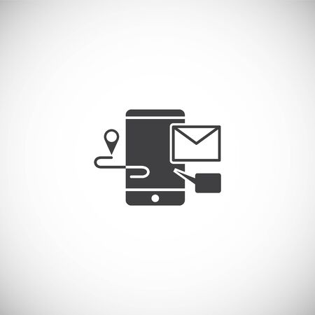 Technology related icon on background for graphic and web design. Simple illustration. Internet concept symbol for website button or mobile appのイラスト素材