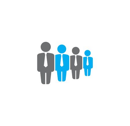 Group of business people related icon on background for graphic and web design. Creative illustration concept symbol for web or mobile app.のイラスト素材