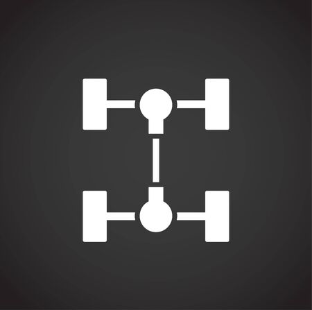 Car part icon on background for graphic and web design. Creative illustration concept symbol for web or mobile app.のイラスト素材