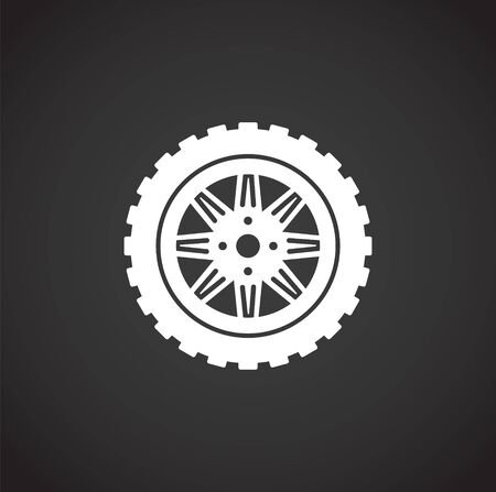 Car part icon on background for graphic and web design. Creative illustration concept symbol for web or mobile app.のイラスト素材