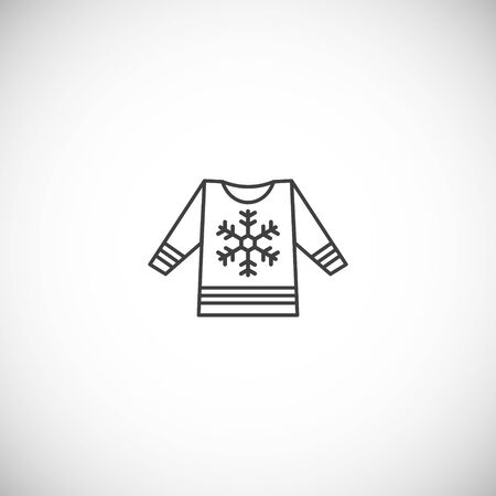 Winter related icon on background for graphic and web design. Simple illustration. Internet concept symbol for website button or mobile app.のイラスト素材