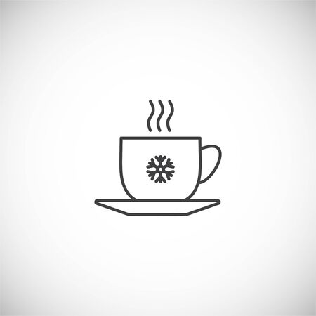 Winter related icon on background for graphic and web design. Simple illustration. Internet concept symbol for website button or mobile app.のイラスト素材