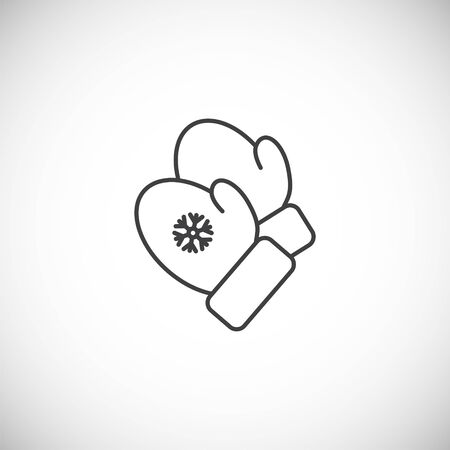 Winter related icon on background for graphic and web design. Simple illustration. Internet concept symbol for website button or mobile app.のイラスト素材