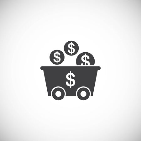 Investment related icon on background for graphic and web design. Creative illustration concept symbol for web or mobile app.のイラスト素材