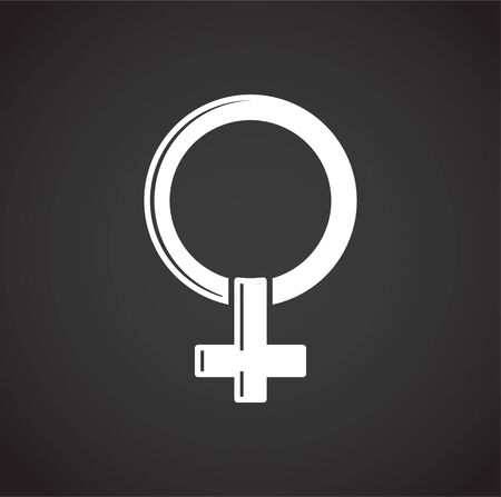 Gender related icon on background for graphic and web design. Creative illustration concept symbol for web or mobile app.のイラスト素材