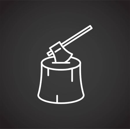 Camping icon on background for graphic and web design. Creative illustration concept symbol for web or mobile app.のイラスト素材