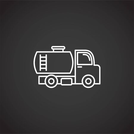 Car icon outline on background for graphic and web design. Creative illustration concept symbol for web or mobile app.のイラスト素材