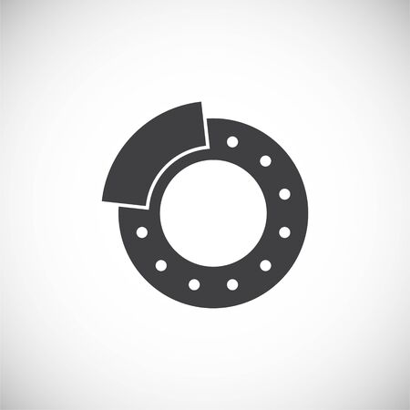 Car part icon on background for graphic and web design. Creative illustration concept symbol for web or mobile app.のイラスト素材