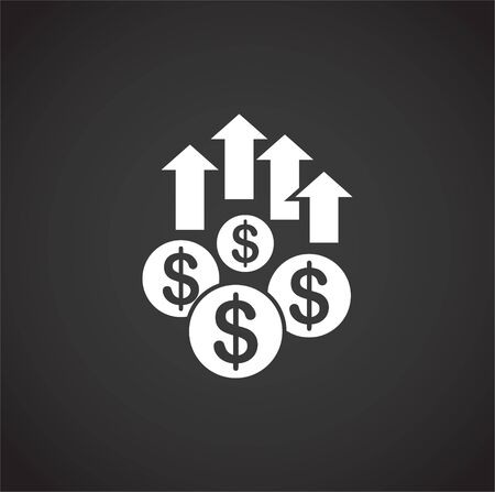 Investment related icon on background for graphic and web design. Creative illustration concept symbol for web or mobile app.のイラスト素材