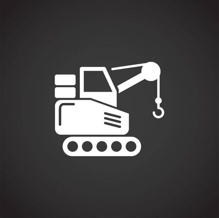Construction related icon on background for graphic and web design. Creative illustration concept symbol for web or mobile app.のイラスト素材