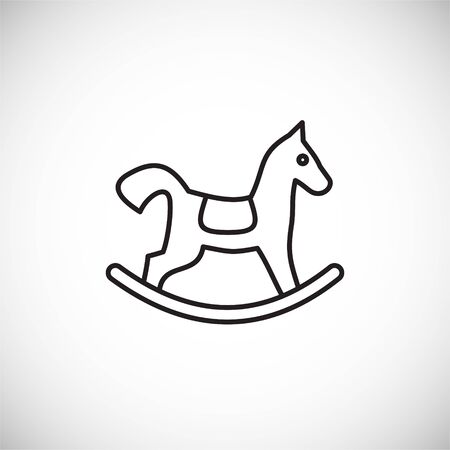 Christmas related toy icon outline on background for graphic and web design. Creative illustration concept symbol for web or mobile app.のイラスト素材