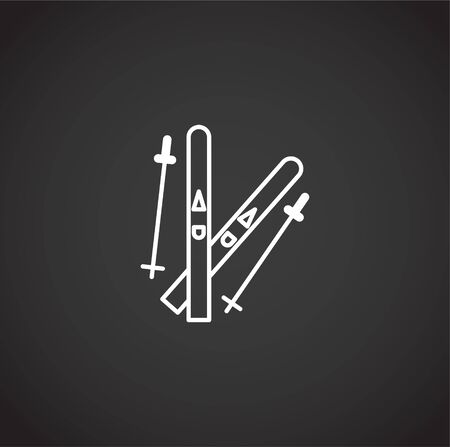 Winter related icon on background for graphic and web design. Simple illustration. Internet concept symbol for website button or mobile app.のイラスト素材