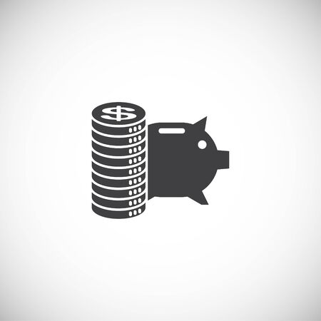 Investment related icon on background for graphic and web design. Creative illustration concept symbol for web or mobile app.のイラスト素材