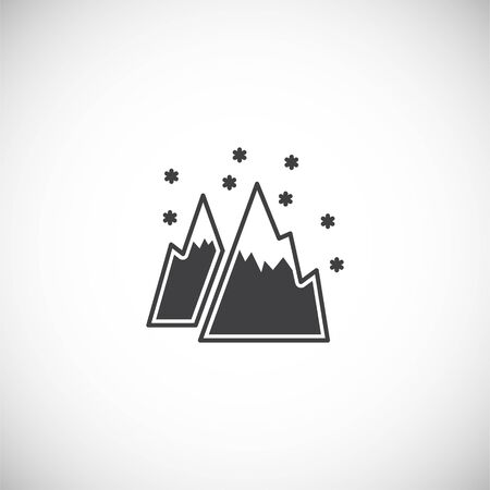 Winter related icon on background for graphic and web design. Simple illustration. Internet concept symbol for website button or mobile app.のイラスト素材