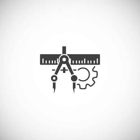 Engineering related icon on background for graphic and web design. Creative illustration concept symbol for web or mobile app.のイラスト素材