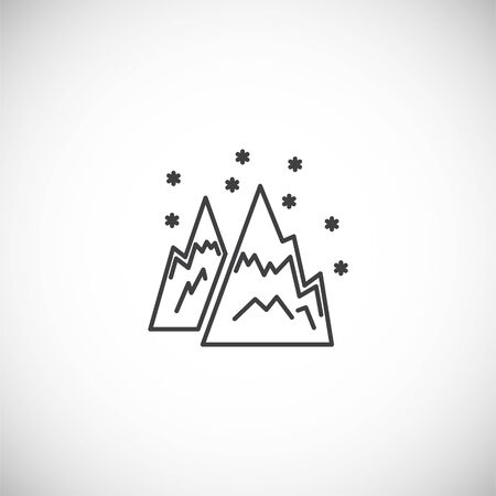 Winter related icon on background for graphic and web design. Simple illustration. Internet concept symbol for website button or mobile app.のイラスト素材
