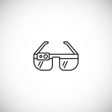 Technology related outline icon on background for graphic and web design. Simple illustration. Internet concept symbol for website button or mobile app.のイラスト素材