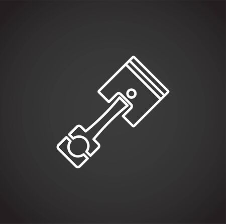 Car part icon on background for graphic and web design. Creative illustration concept symbol for web or mobile app.のイラスト素材