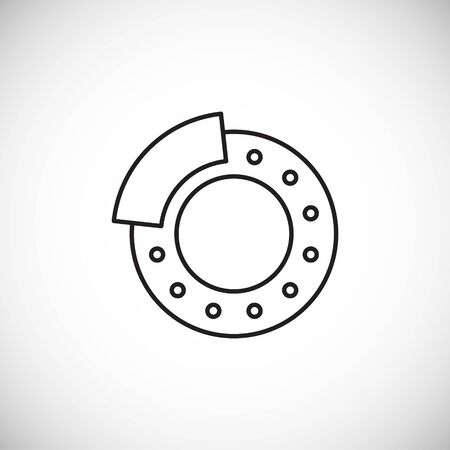 Car part icon on background for graphic and web design. Creative illustration concept symbol for web or mobile app.のイラスト素材