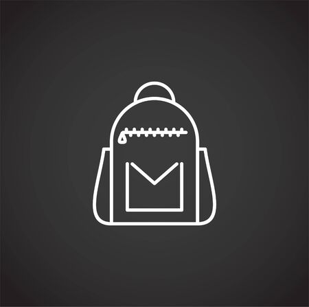School related icon on background for graphic and web design. Simple illustration. Internet concept symbol for website button or mobile app.のイラスト素材