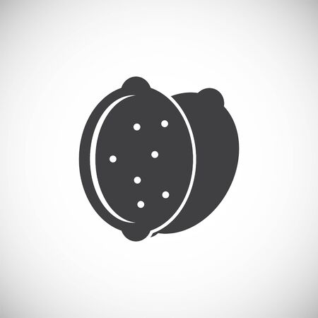 Fruit related icon on background for graphic and web design. Creative illustration concept symbol for web or mobile appのイラスト素材