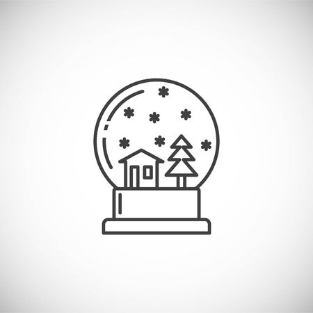 Winter related icon on background for graphic and web design. Simple illustration. Internet concept symbol for website button or mobile app.のイラスト素材