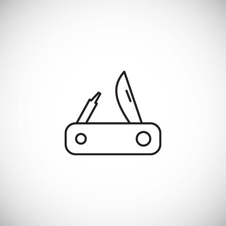 Camping icon on background for graphic and web design. Creative illustration concept symbol for web or mobile app.のイラスト素材