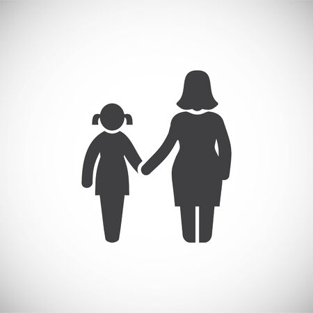 Family related icon on background for graphic and web design. Creative illustration concept symbol for web or mobile appのイラスト素材