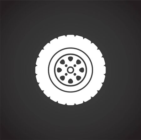 Car part icon on background for graphic and web design. Creative illustration concept symbol for web or mobile appのイラスト素材