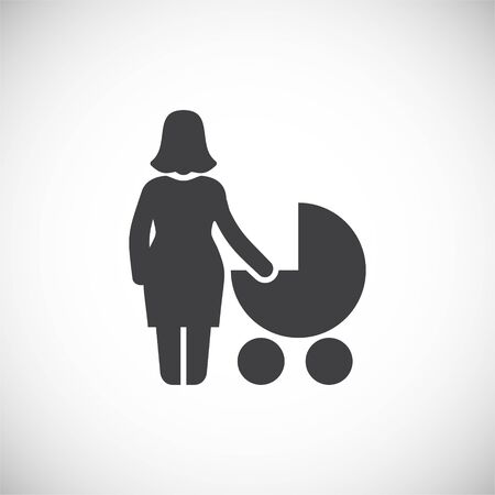 Family related icon on background for graphic and web design. Creative illustration concept symbol for web or mobile appのイラスト素材