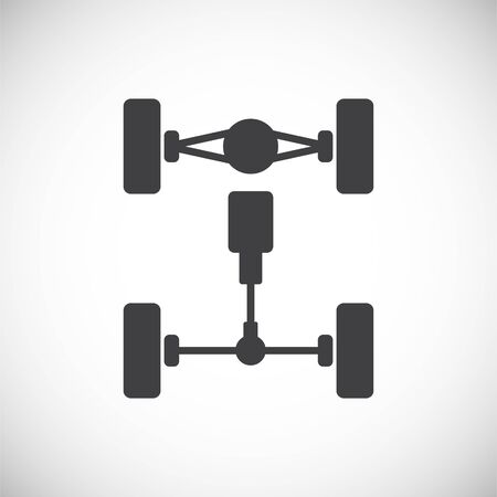 Car part icon on background for graphic and web design. Creative illustration concept symbol for web or mobile appのイラスト素材