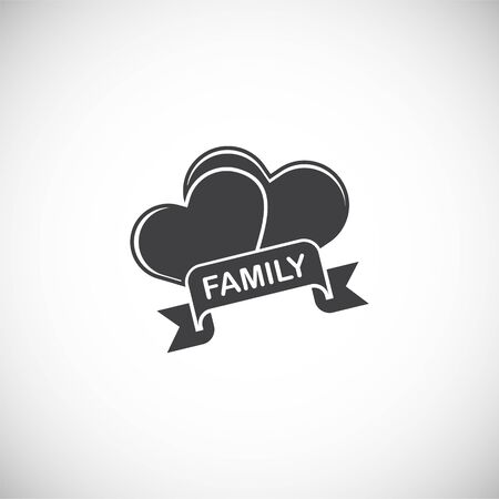 Family related icon on background for graphic and web design. Creative illustration concept symbol for web or mobile appのイラスト素材