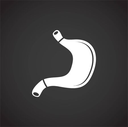 Human organ related icon on background for graphic and web design. Creative illustration concept symbol for web or mobile app.のイラスト素材