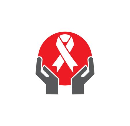 Breast cancer related icon on background for graphic and web design. Creative illustration concept symbol for web or mobile appのイラスト素材