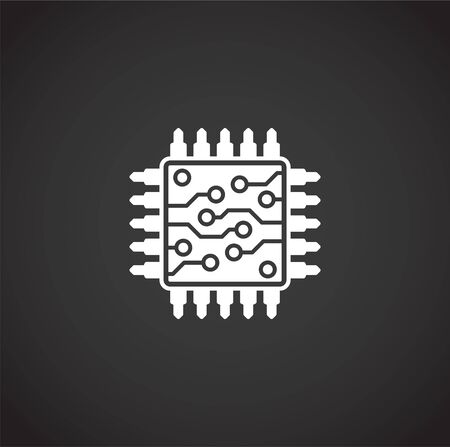 Curcuit related icon on background for graphic and web design. Creative illustration concept symbol for web or mobile appのイラスト素材