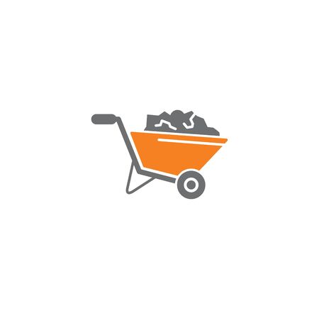 Construction related icons on background for graphic and web design. Creative illustration concept symbol for web or mobile appのイラスト素材