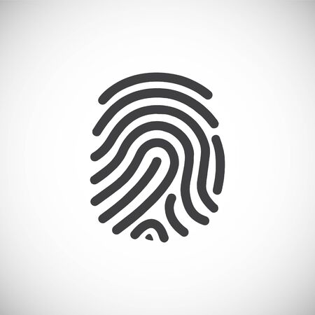 Finger Print security related icon on background for graphic and web design. Creative illustration concept symbol for web or mobile appのイラスト素材