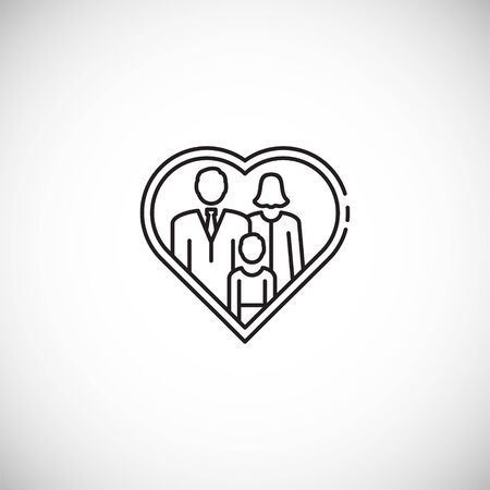 Family related icon on background for graphic and web design. Creative illustration concept symbol for web or mobile app.のイラスト素材