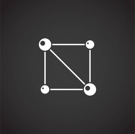 Molecular related icon on background for graphic and web design. Creative illustration concept symbol for web or mobile app.のイラスト素材