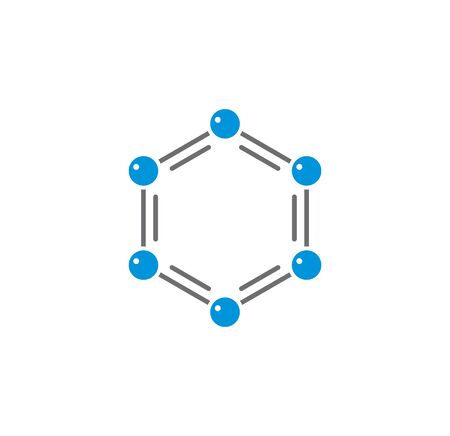 Molecular related icon on background for graphic and web design. Creative illustration concept symbol for web or mobile app.のイラスト素材
