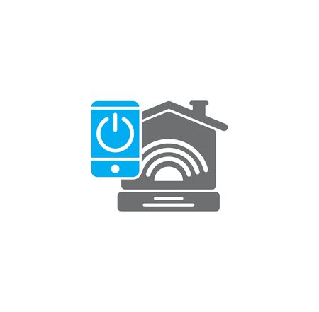 Smart home related icon on background for graphic and web design. Creative illustration concept symbol for web or mobile appのイラスト素材