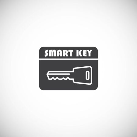 Smart key related icon on background for graphic and web design. Creative illustration concept symbol for web or mobile app.のイラスト素材