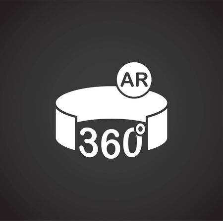 Augmeted reality related icon on background for graphic and web design. Creative illustration concept symbol for web or mobile app.のイラスト素材