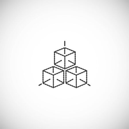 Augmeted reality related icon on background for graphic and web design. Creative illustration concept symbol for web or mobile app.のイラスト素材