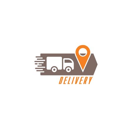 Express delivery related icon on background for graphic and web design. Creative illustration concept symbol for web or mobile app.のイラスト素材