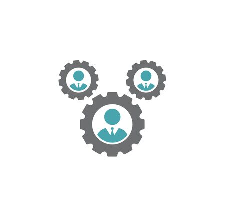 Gear icon on background for graphic and web design. Creative illustration concept symbol for web or mobile app.のイラスト素材