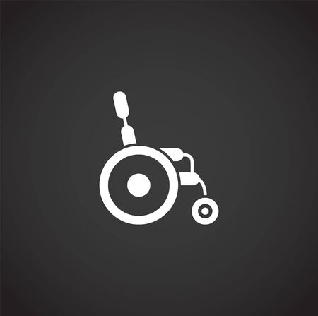 Human disability related icon on background for graphic and web design. Creative illustration concept symbol for web or mobile appのイラスト素材