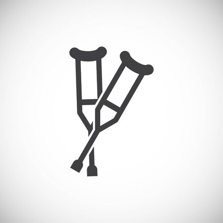 Human disability related icon on background for graphic and web design. Creative illustration concept symbol for web or mobile app.のイラスト素材