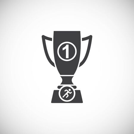 Running related icon on background for graphic and web design. Creative illustration concept symbol for web or mobile app.のイラスト素材